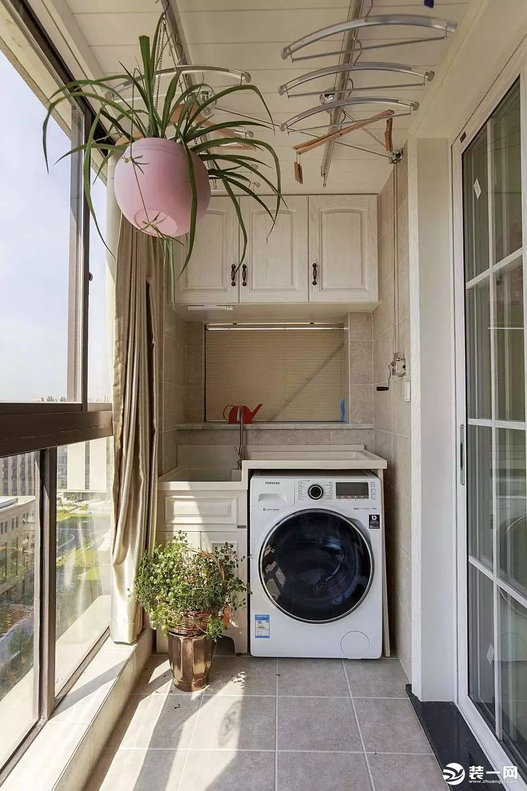 阳台砖砌洗手池，还能镶嵌洗衣机 - 知乎