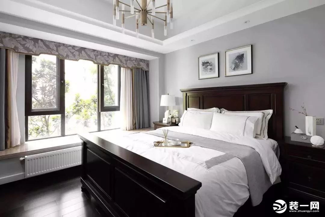126平现代简美风格三居室卧室装修效果图