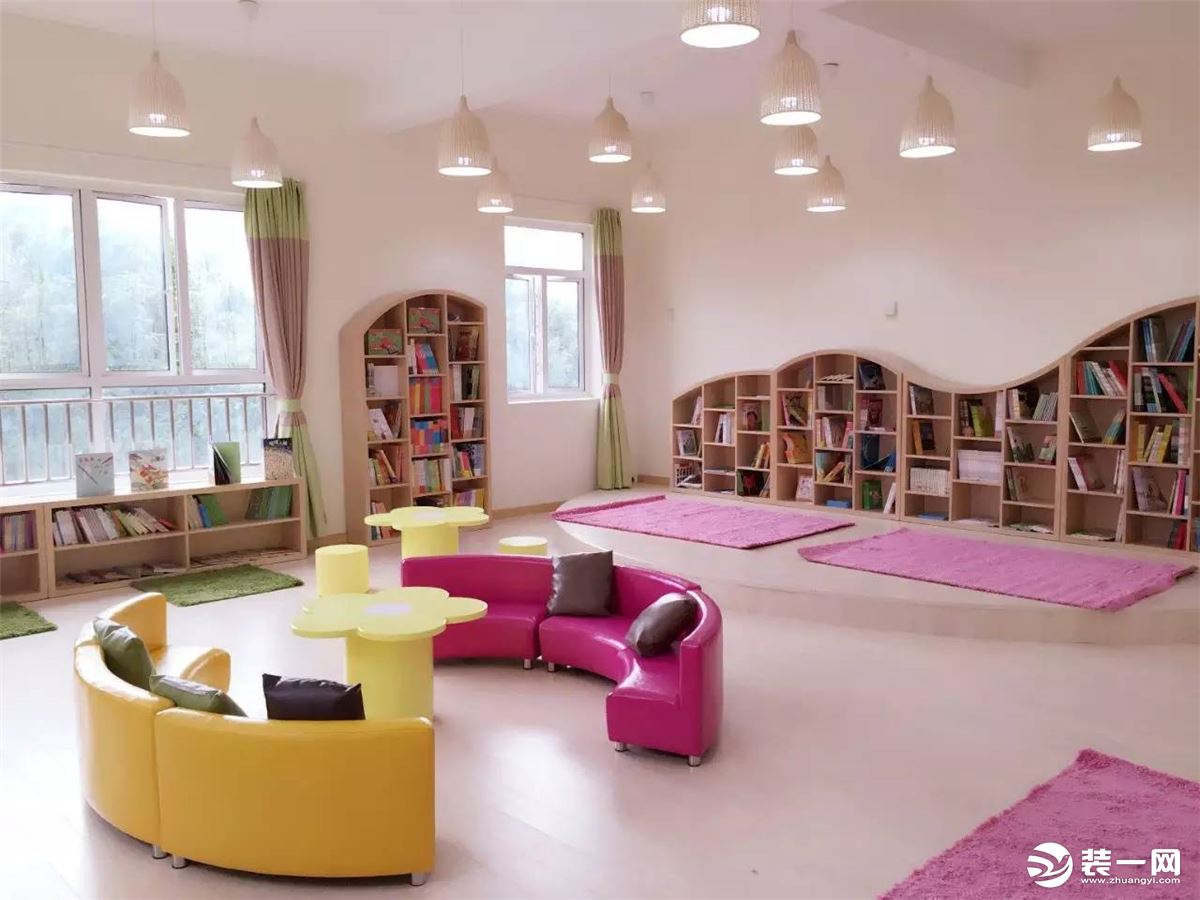 幼儿园图书室|空间|室内设计|暗梅幽闻花 - 原创作品 - 站酷 (ZCOOL)
