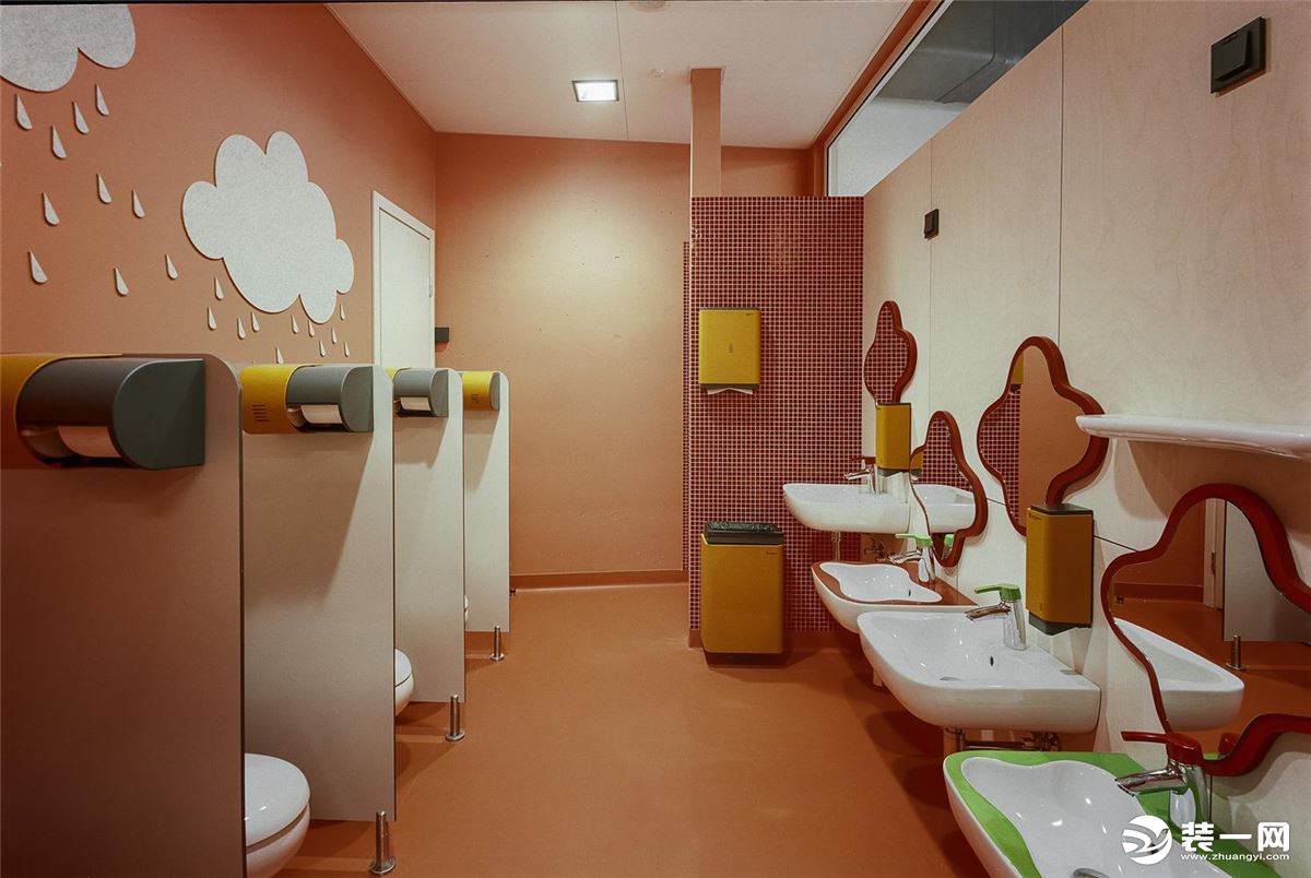 幼儿园卫生间|空间|室内设计|一个五五五 - 原创作品 - 站酷 (ZCOOL)