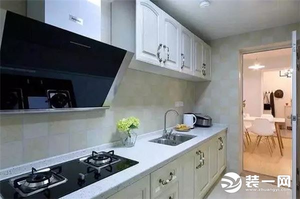 90平米小户型现代北欧风两居室厨房装修效果图