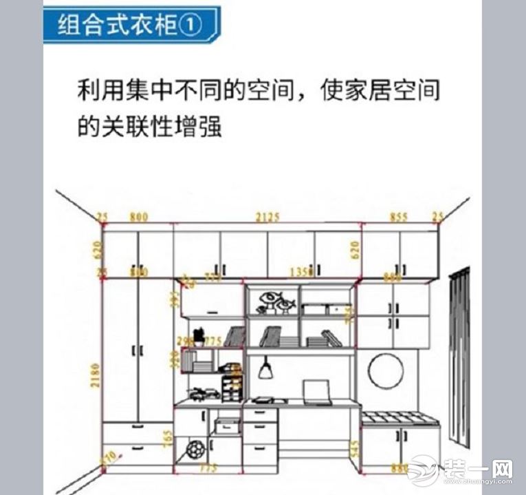 組合柜衣柜尺寸標(biāo)準(zhǔn)衣柜尺寸設(shè)計圖紙