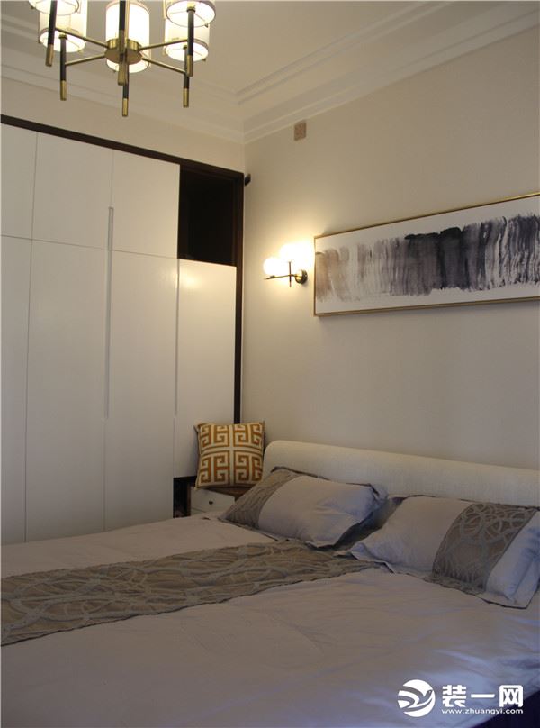 富地中央城120平米混搭风格平层卧室装修效果图