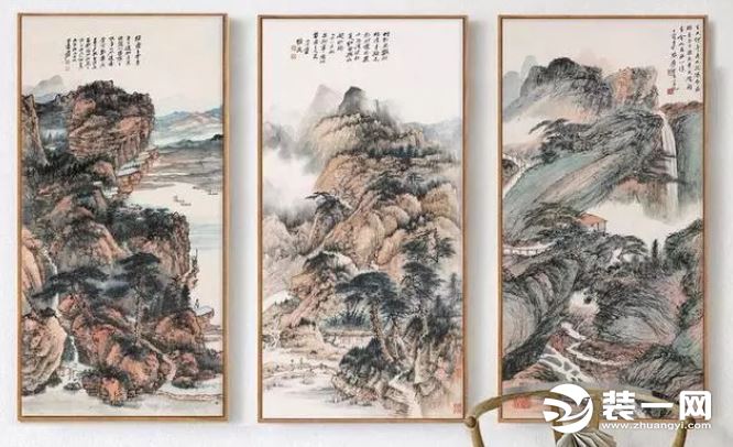 中式挂画种类三水挂画