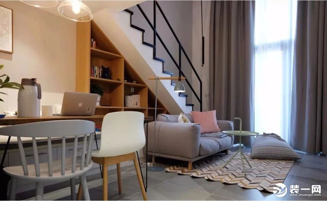 北欧风格47平米超小户型装修实景图—小户型客厅