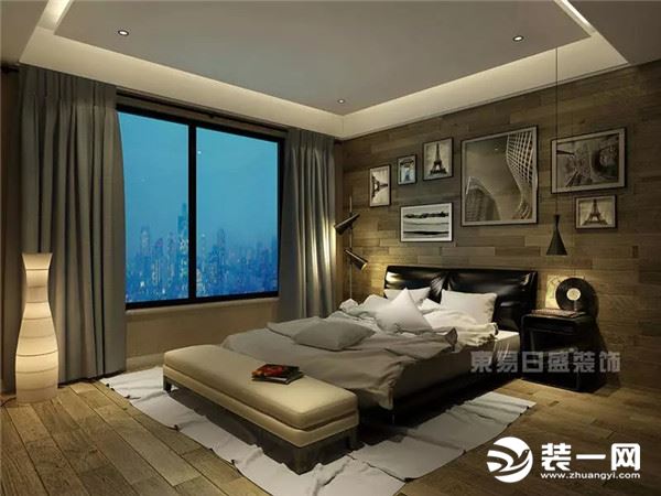 鹭湖宫70㎡新中式风格卧室装修效果图