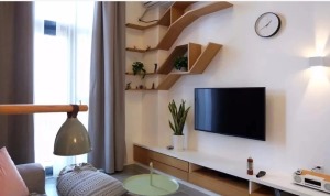 北歐風格47平米超小戶型裝修實景圖—小戶型電視墻