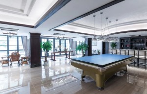 新中式风格2000平米别墅大宅装修实景图片—台球室