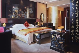 中式风格酒店客房卧室中式酒店装修图片