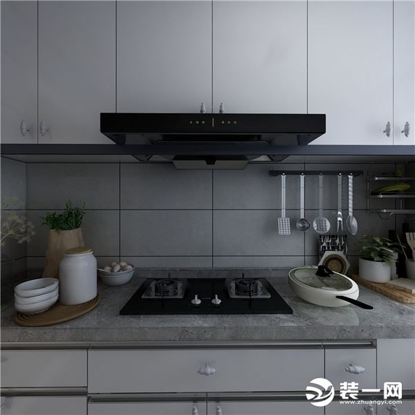 67平米现代风格小户型厨房装修效果图