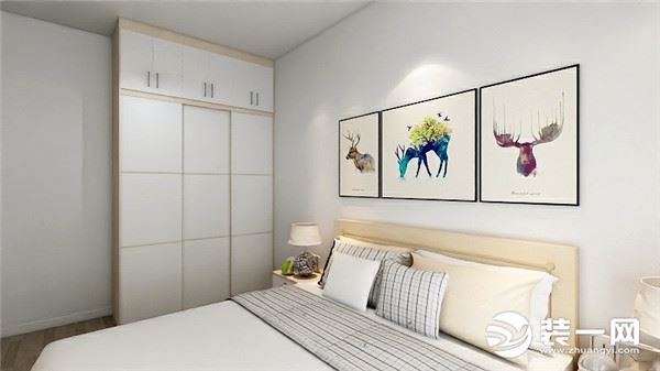 67平米现代风格小户型卧室装修效果图