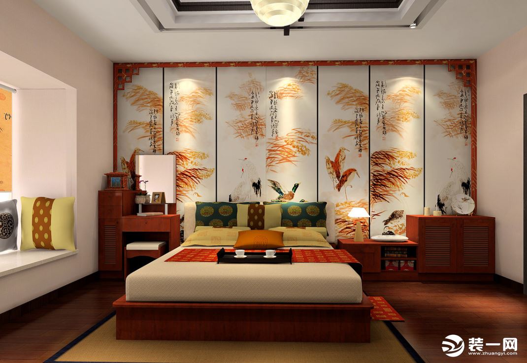 新中式风格卧室装修效果图展示