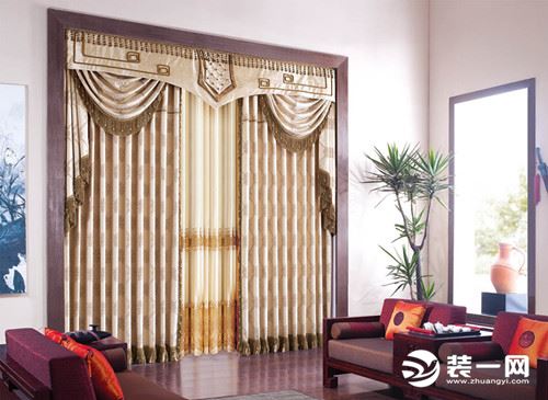 新中式窗帘布艺图片分享