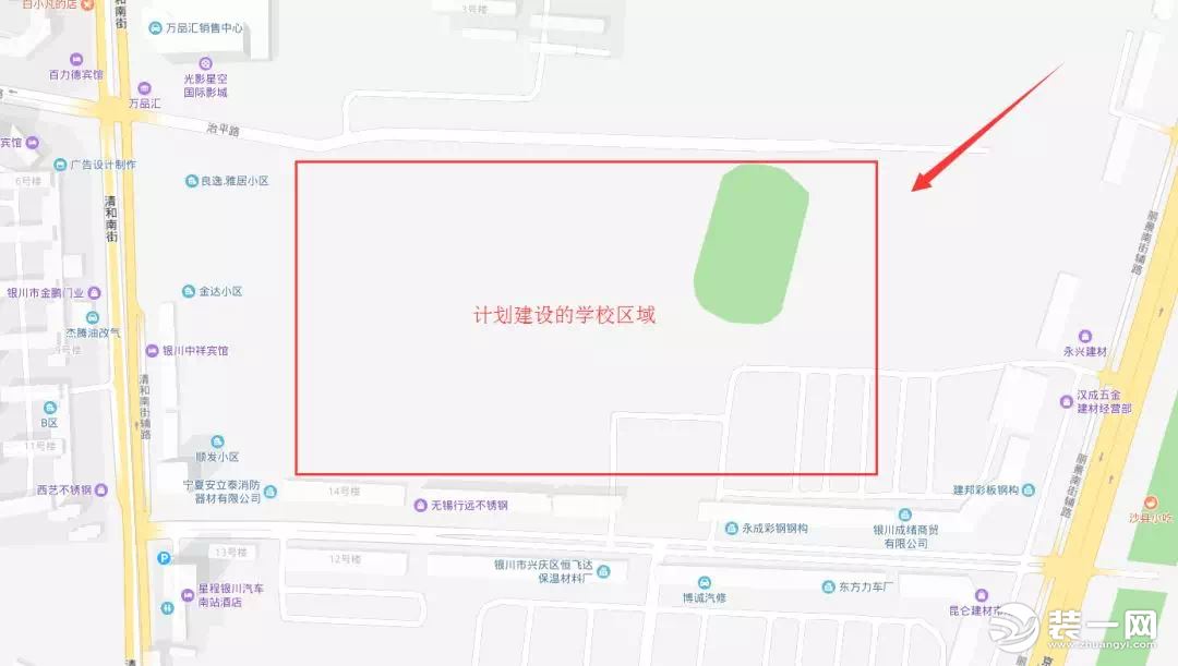 银川兴庆区小学和幼儿园地理位置