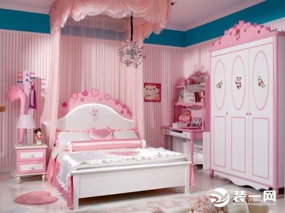 粉色浪漫系卧室装修案例
