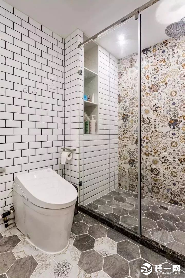 淋浴房现代北欧风格装修图片