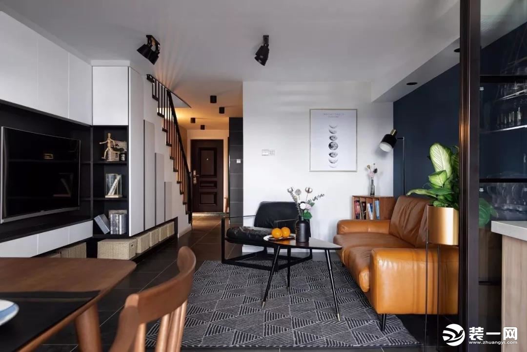 挑高公寓装修loft公寓装修案例--客厅