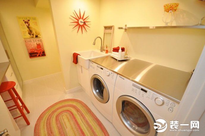 2019装修风格流行趋势--普通家庭洗衣房