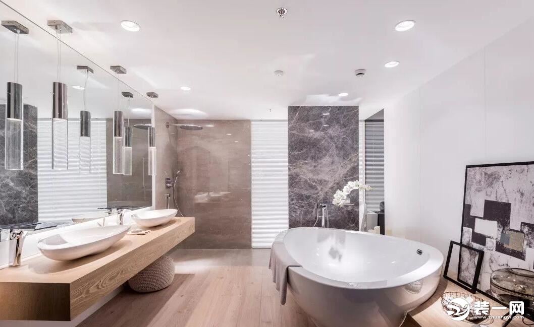 卫浴店面装修怎么设计上海汉斯格雅3层装饰做示范
