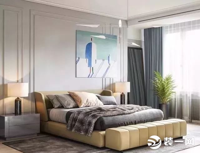 公寓式现代轻奢风格卧室装修案例
