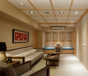 日式沙发背景墙装修效果图