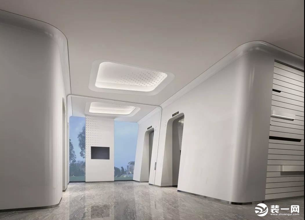 未来智能酒店装修图片--电梯厅