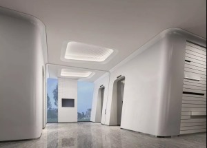 未来智能酒店装修图片--电梯厅