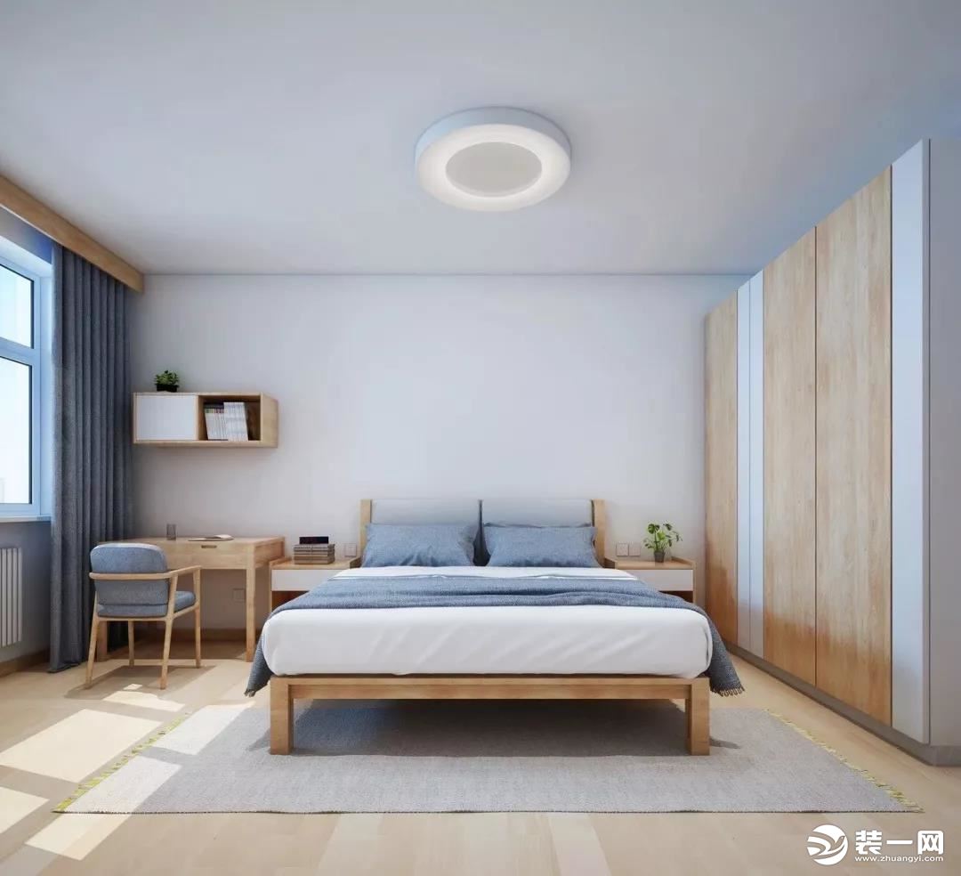 135平米日式风格装修案例实景图--卧室