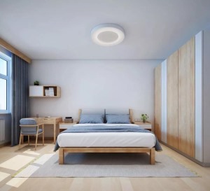 135平米日式风格装修案例实景图--卧室