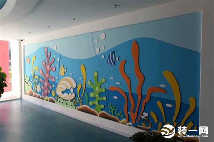 幼儿园墙面布置海底世界