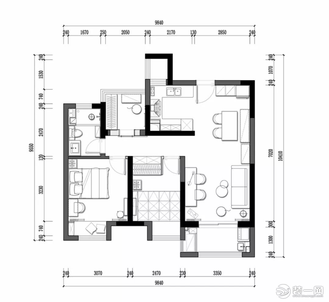 武汉丰立装饰|88㎡北欧新居室，小俩口生活甜如蜜!