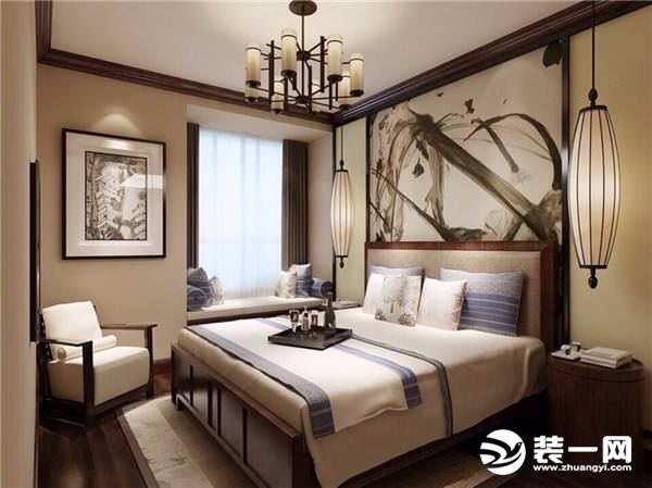 新中式装修风格的卧室装修效果图