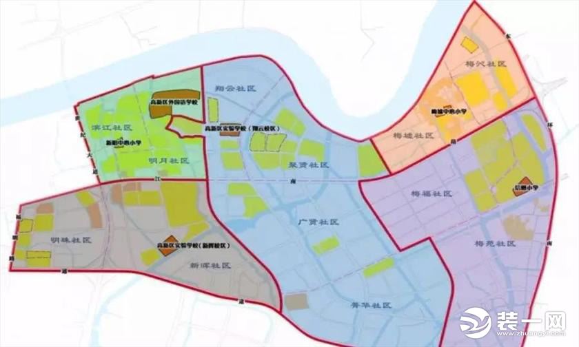 宁波高新区学区房划分图片