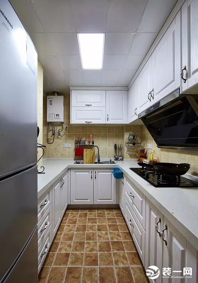 100平米房子两室改三室厨房装修效果图