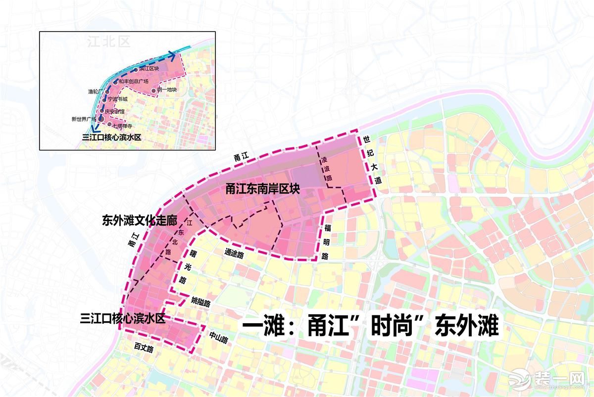 宁波甬江东岸打造宁波陆家嘴图片