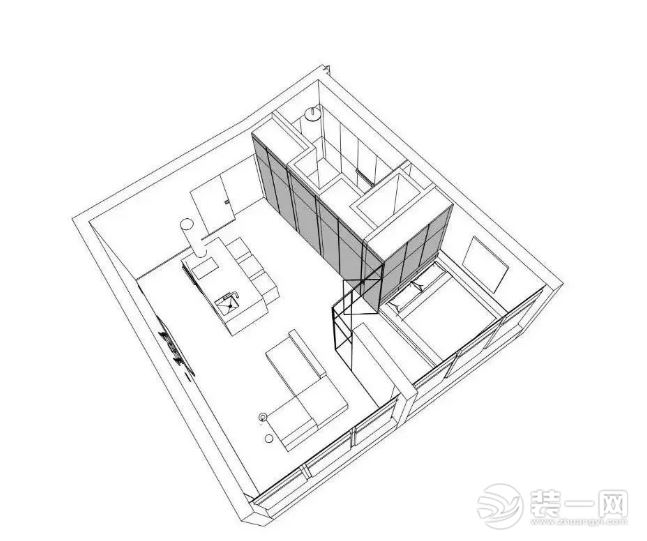 36平米小公寓装修案例 极简主义小而舒适