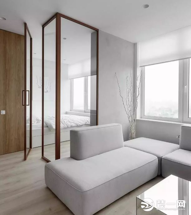36平米小公寓装修案例 极简主义小而舒适