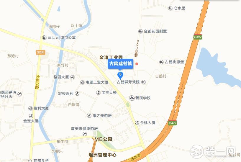 中山市古鹤建材城地图