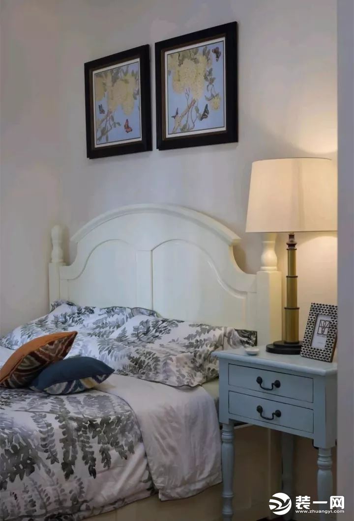 65平美式小户型二居室 床头