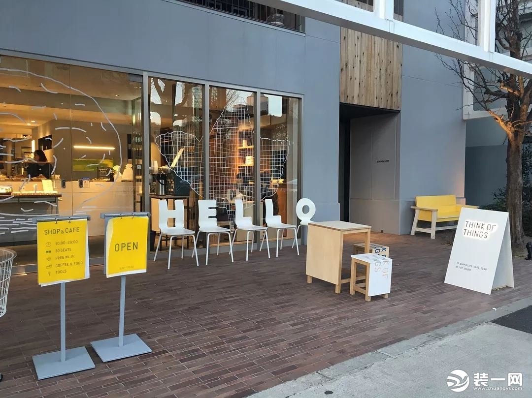 日本小众咖啡馆原木风格咖啡厅复古实景图