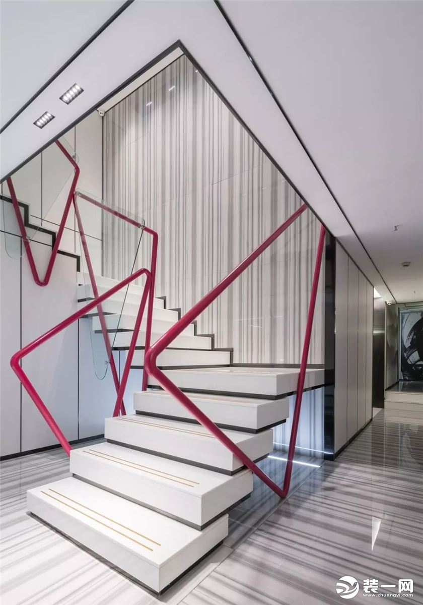 简约不简单的民宿装修设计效果图之楼梯
