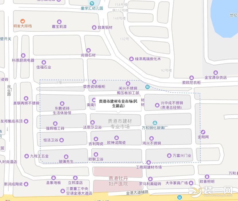 贵港建材市场地图浏览