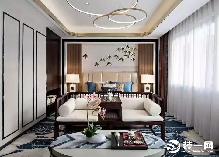 中式风格别墅住宅卧室装修效果图