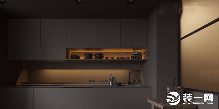 厨房的灯光该怎样布局和设计 图片