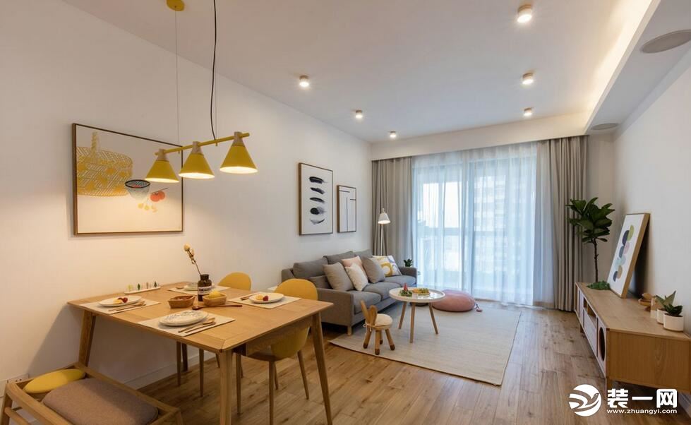 日式家居装修风格客厅和餐桌 日式家居装修风格效果图