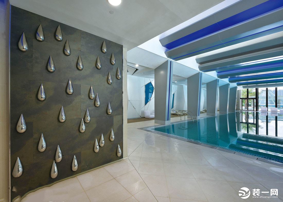 2019年别墅室内游泳池装修效果图大全之简约风格游泳池
