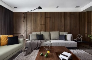 木质沙发背景墙装修效果图