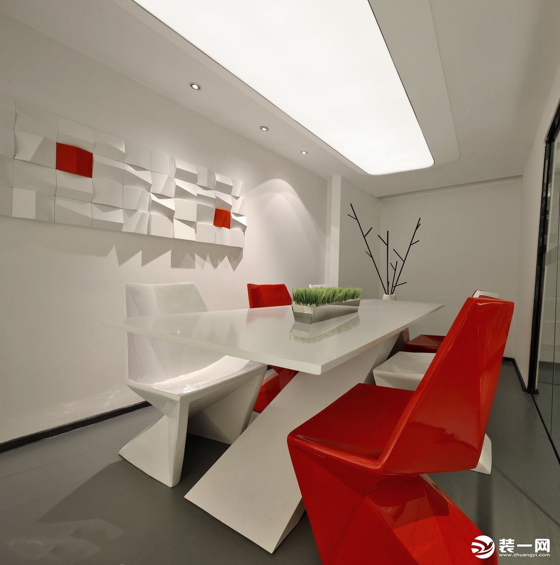 新中式豪宅简约客厅壁画装修效果图 – 设计本装修效果图