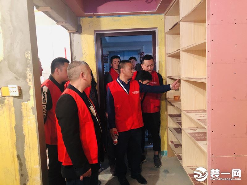 杭州电视台装修专家团巡检绍兴中博装饰环标在建工地 现场图片