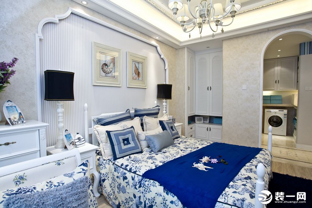 宁波装修网85平米地中海装修风格小户型卧室效果图
